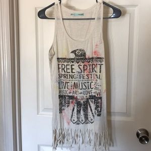 Fringes tank top